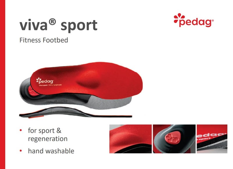 Pedag Viva Sport | Orthotic Inserts | Arch Support | Metatarsal Pad | Ideal for Low & High Impact Activities | Soft & Vegan Friendly | Handmade in Germany | 1 Pair | Men US 16/ EU 49 - Image 2